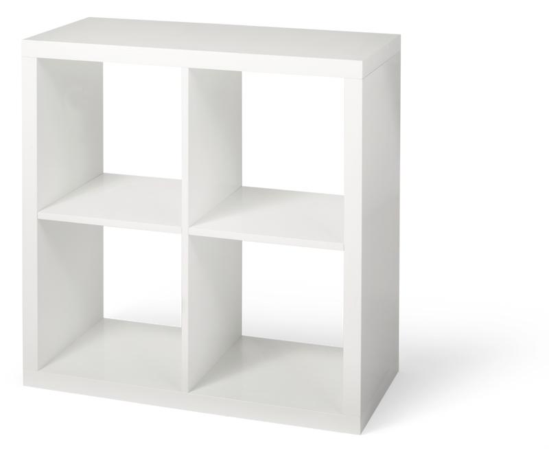 Invermere 4-Cube Storage Organizer, Bookcase/Bookshelf, White F5633