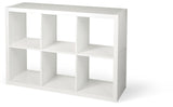 Invermere 6-Cube Storage Organizer, Bookcase/Bookshelf, White