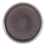 Kenway Stoneware Dinnerware Set, Serves 4, 16-pc, Matte Black & Taupe Reactive Glaze
