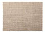 Lurex Rectangle Textilene Woven Placemat, Prosecco, 13-in x 18-in, 4-pk