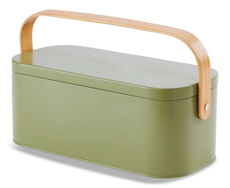 Metal Gardening Storage Container, Iron, Green U5961