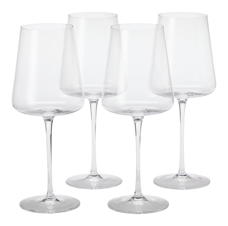 Modern Lead-Free Stemmed Wine Glass Set, 4-pk U0633