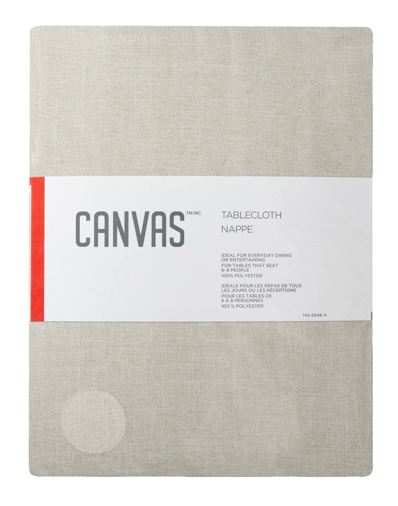 Oatmeal Table Cloth, 60 x 84-in P6710