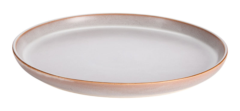 Reactive Glaze Dinner Plate, 1-pc, White B870