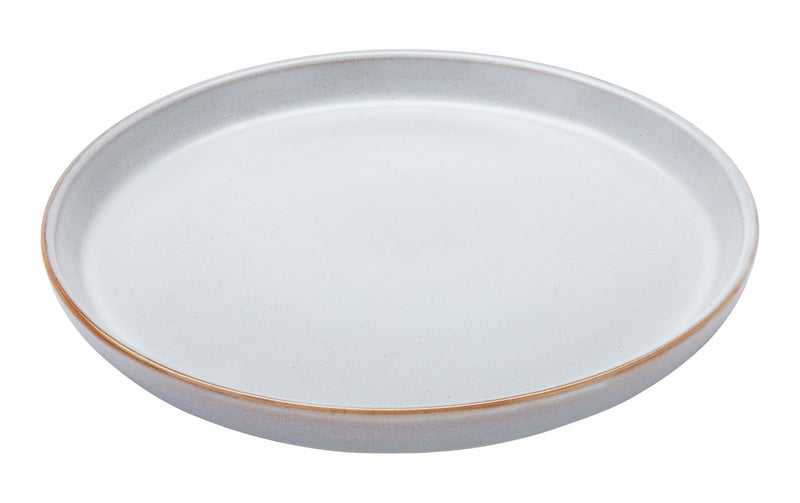 Reactive Glaze Side Plate, 1-pc, White P3155
