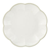 Scalloped Dinner Plate, BPA-free, Plastic, Ivory Colour