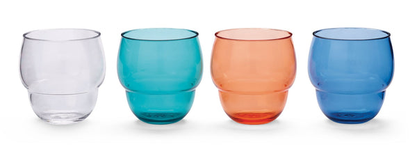 Stacking Bubble Glass Set, BPA Free, Dishwasher Safe, Stackable H5094
