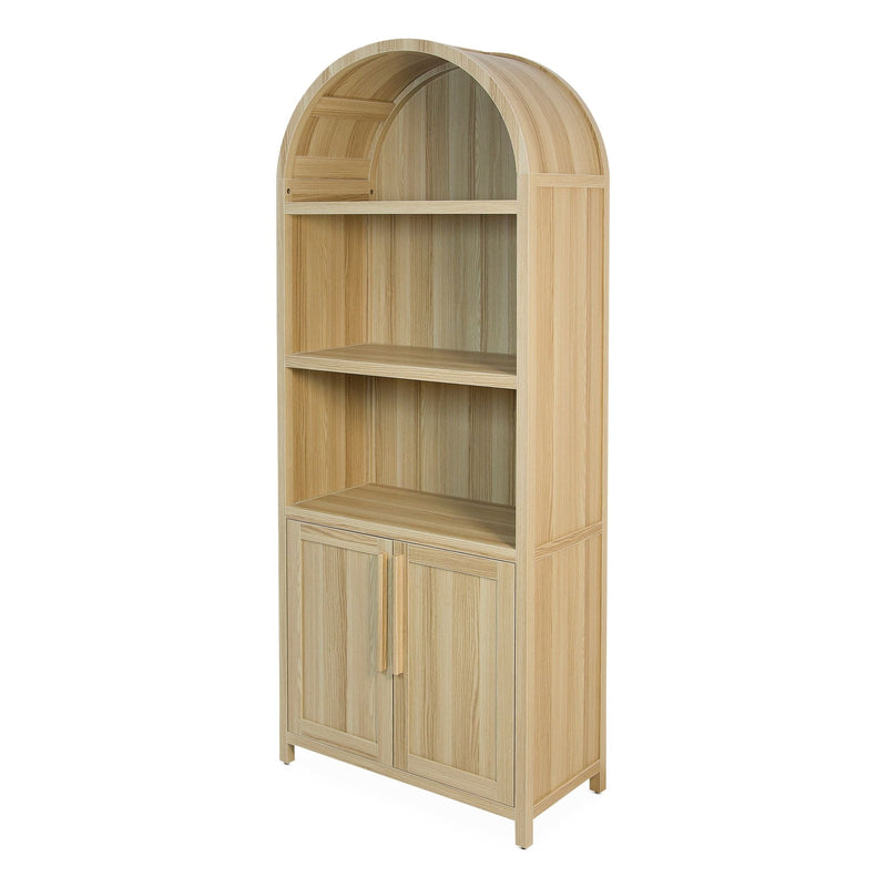 Stratford Arched Bookcase, Oak U4347