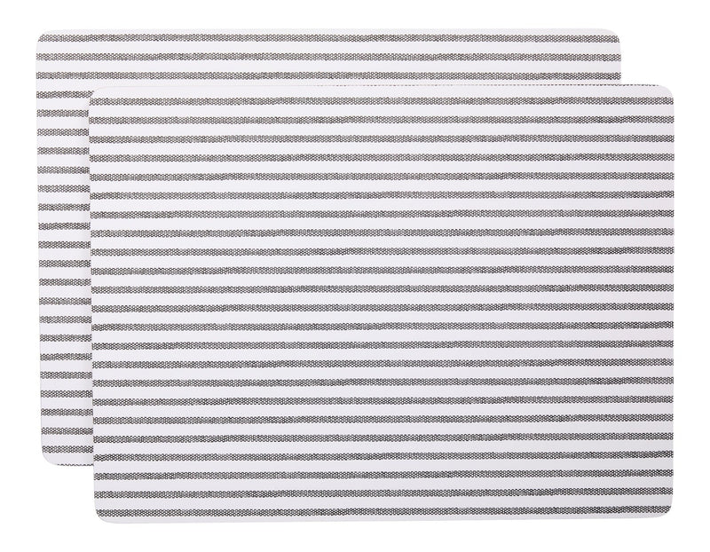 Striped Rectangle Cork Placemat Set, Multi-Coloured, 11-in x 15-in, 2-pk S8591