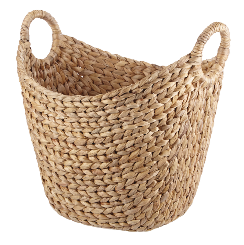 Tess Curved Hand Woven Storage Basket, 16 x 12 x 15-in E9456