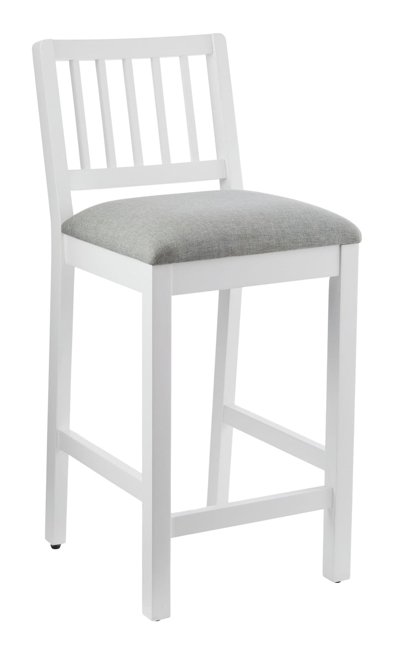 Theo Wooden Counter Stool with Footrest, White Z7758