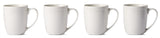 Whitworth Porcelain Mug Set, White, 4-pk