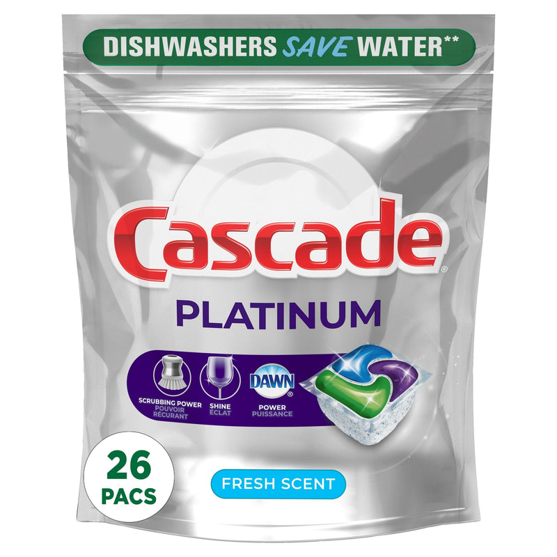 Platinum Action Pacs Dishwasher Detergent, Fresh Scent, 26-ct F1523
