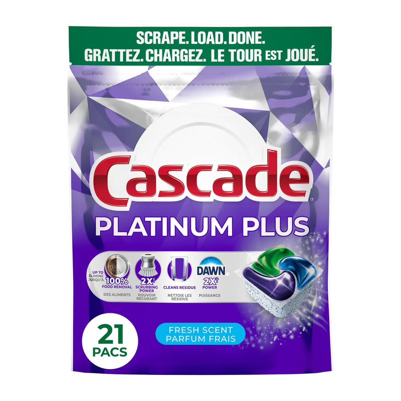 Platinum Plus ActionPacs Dishwasher Detergent Pods, Fresh, 21 Count R1853