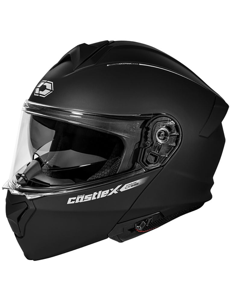 X CX935 Adult Full Face Modular Motorcycle Helmet, Matte Black K350