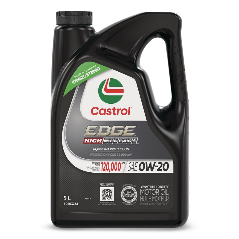 EDGE High Mileage 0W20 Synthetic Engine/Motor Oil, 5-L F8112