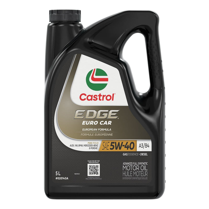 Euro A3/B4 5W40 Advanced Synthetic Engine/Motor Oil, 5-L L2833
