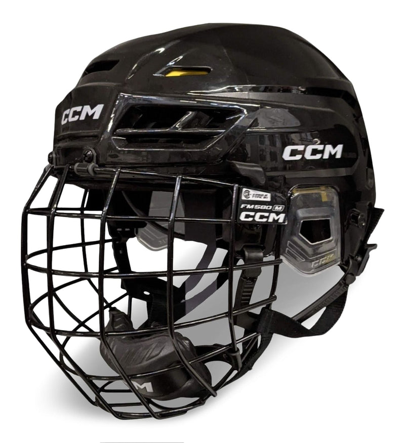 Tacks 120 Hockey Helmet & Cage Combo, Junior/Senior, Black, Various Sizes P3910