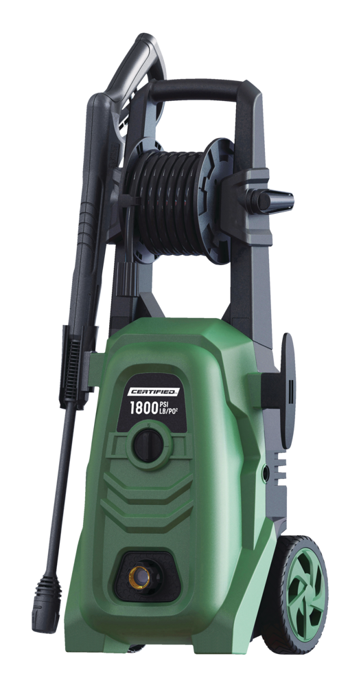 1800 PSI 1.4 GPM Corded Cold Water Wheeled Brushed Electric Pressure Washer with Foam Blaster U0223
