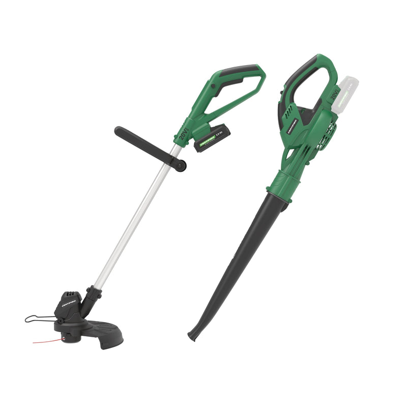 20V Cordless Line Grass Trimmer & Sweeper Combo C8396