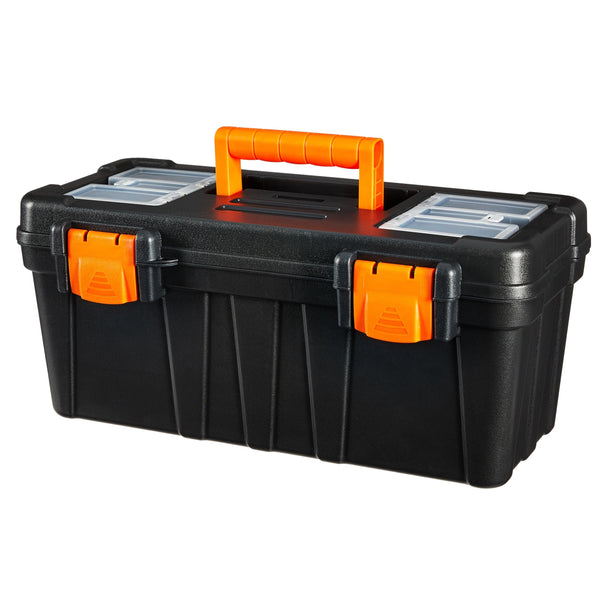 Portable Plastic Tool Box with Removable Tray, 17-in S4739