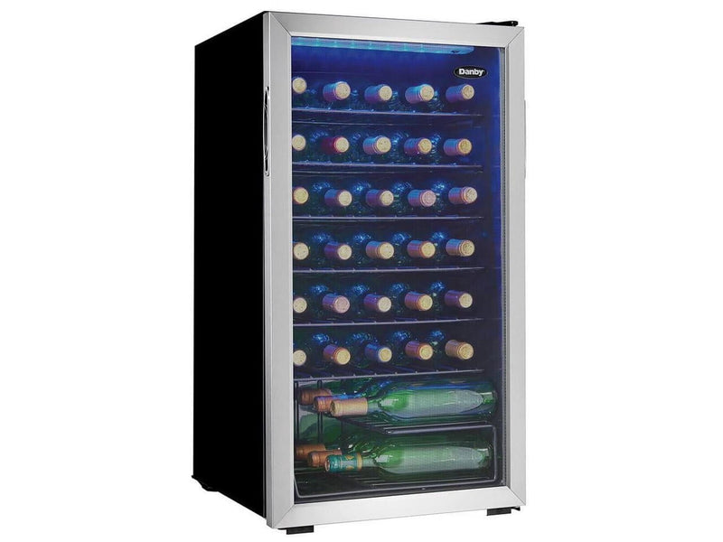 Danby 36 Bottle Free-Standing Wine Cooler in Stainless Steel (DWC036A1BSSDB-6) U5667