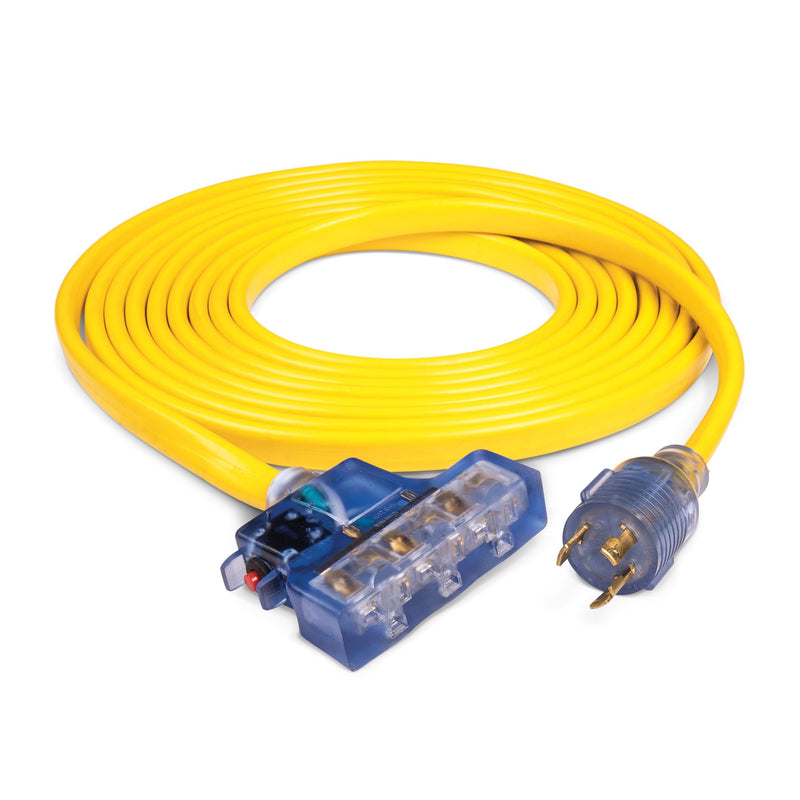 20A, 125V L5-30R Flat Design Generator Extension Cord, 25-ft C698