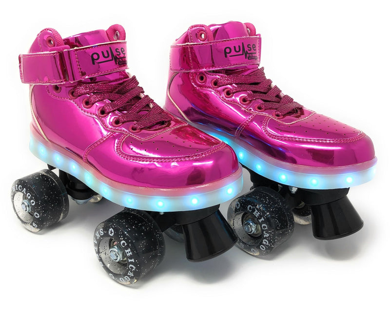 Pulse LED Light Up Rollerskates, Pink F0347