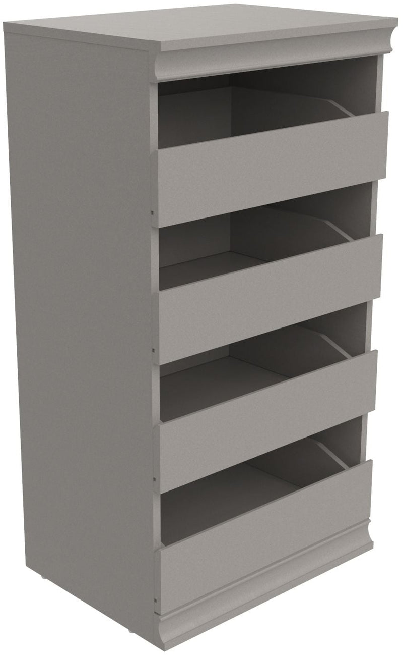 Modular Stackable 4-Drawer Closet Storage Unit, Taupe X0393