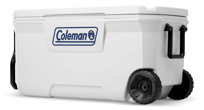 Marine Series Hard Cooler with Wheels, White, 100-QT P1323