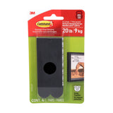 20-lb Black Picture Hanging Strips, 17217BLK-EF | 4 Pairs, X-Large Strips