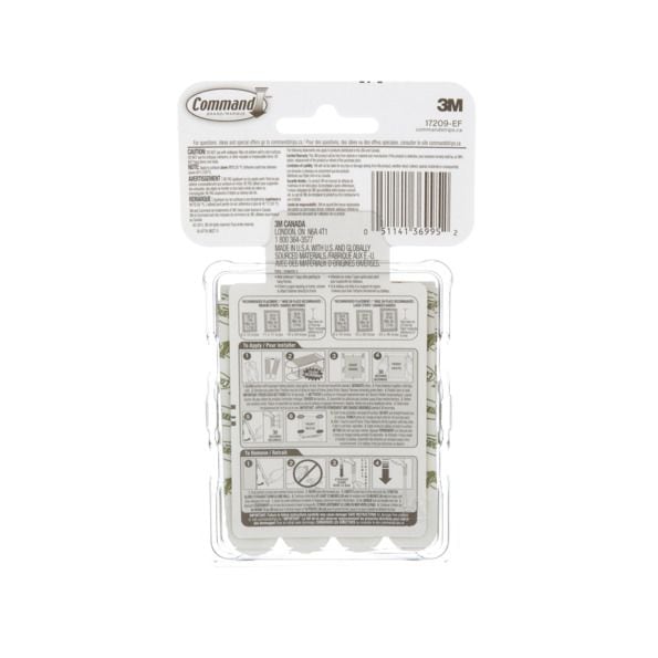 Adhesive Picture Hanging Strips Value Pack, White, 12-lbs to 16-lbs, Assorted Sizes, 24 Strips per Pack