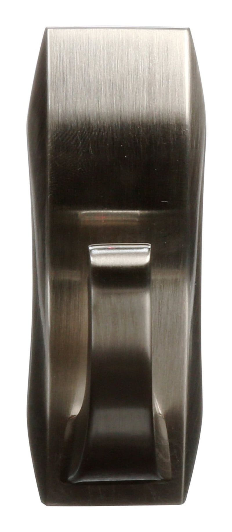 Medium Metal Décor Hook with Adhesive Strips, Brushed Nickel, 3-lbs, 1 Strip per Pack K0942