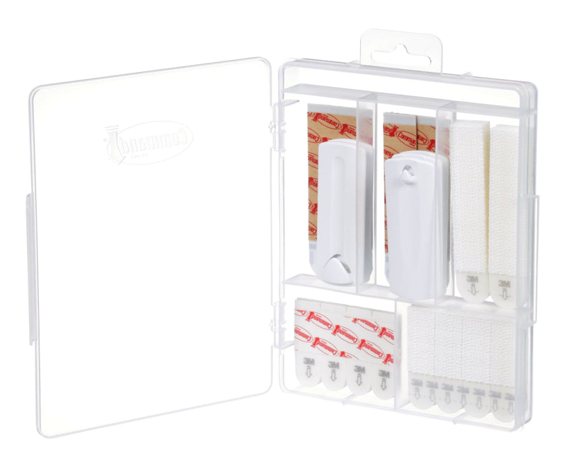 Picture Hanging Kit with Adhesive Strips, White, 50 Strips/Pack E8670