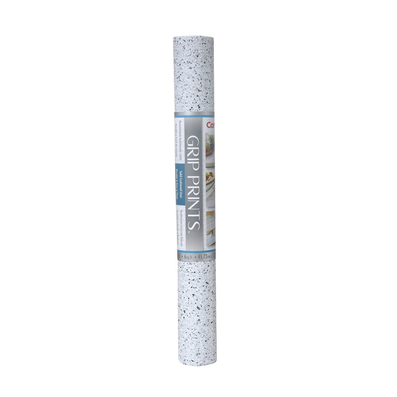 Con-Tact Grip Prints Non-Adhesive Cushioned Shelf/Drawer Liner, White Granite, 18-in x 4-ft Q8079