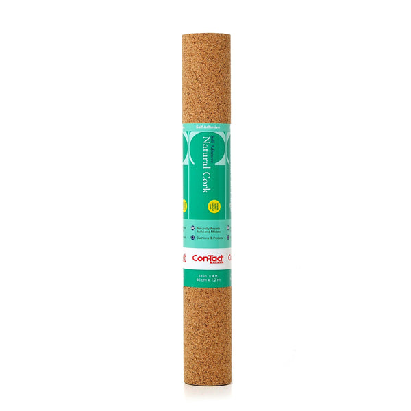 Con-Tact Self-Adhesive Multi-Use Cork Shelf/Drawer Liner & Bulletin/Message Board, 18-in x 4-ft E3987