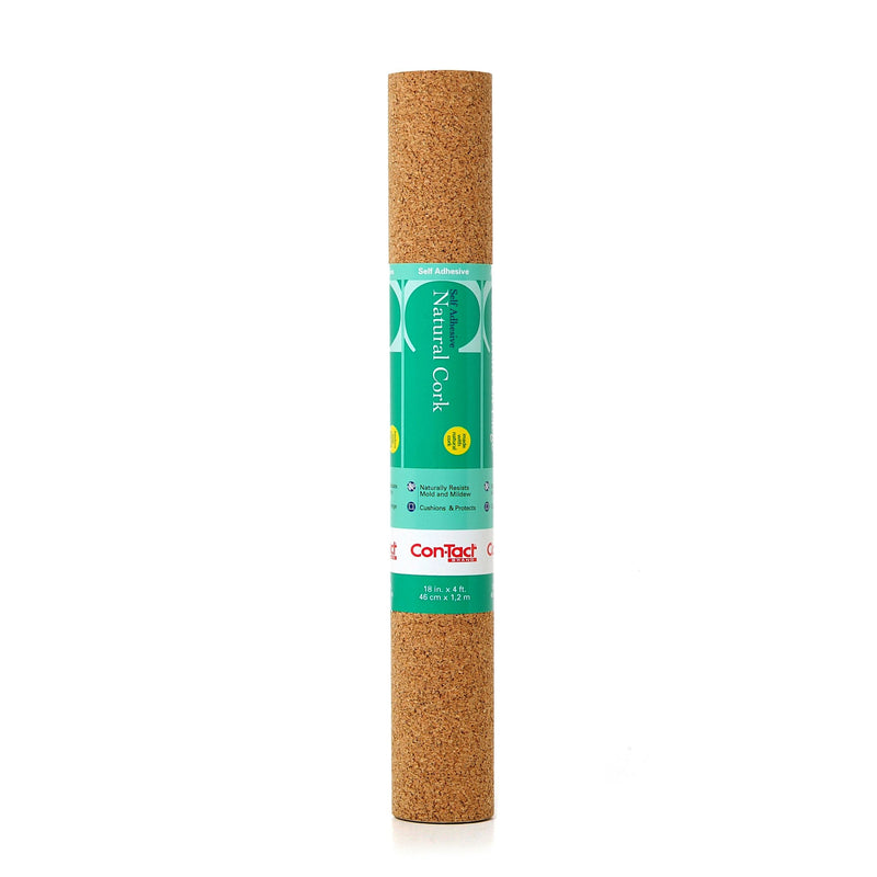 Con-Tact Self-Adhesive Multi-Use Cork Shelf/Drawer Liner & Bulletin/Message Board, 18-in x 4-ft E3987