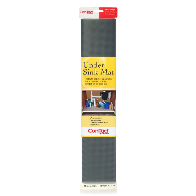 Con-Tact Under Sink Mat Non-Adhesive Non-Slip Liner, Graphite, 24 x 48-in F5354