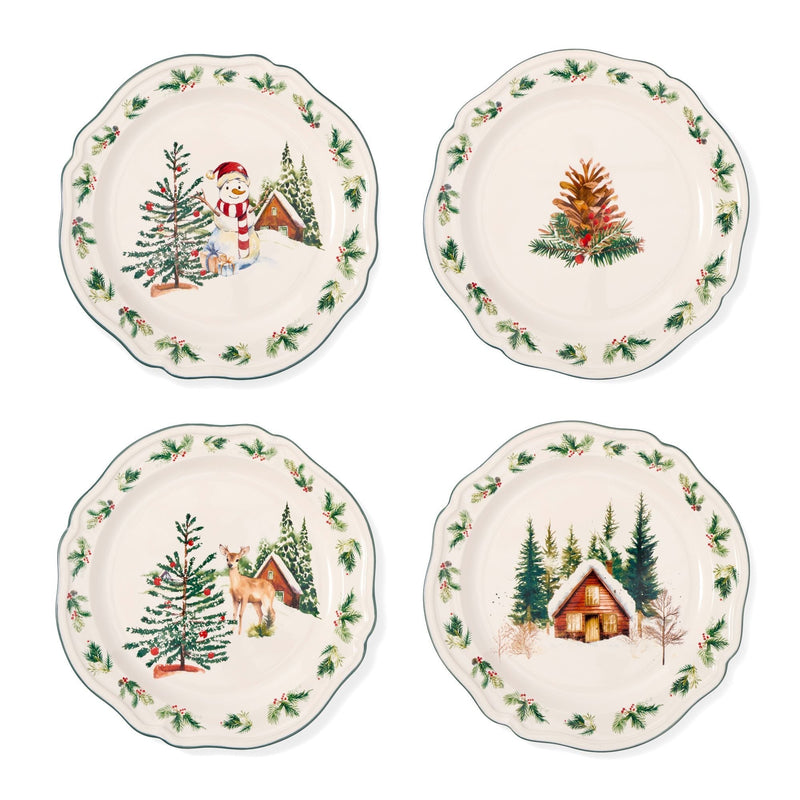 15-cm Winter Berry Appetizer Plates, 4-pk W9750
