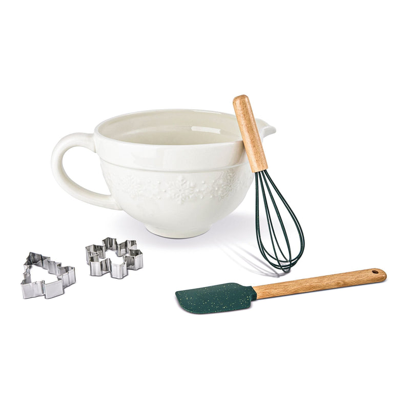 Snowflake Baking Set with Bamboo Handles, 5-pc B4464