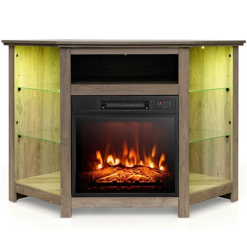 Fireplace TV Stand with Led Lights and 18" P4499