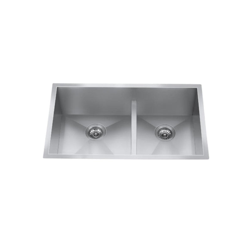 CXZD771L 32-in Low Divide Stainless Steel Double Bowl Sink A2859