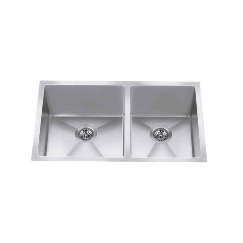 CXZD881L 32-in Low Divide Stainless Steel Double Bowl Sink J2936