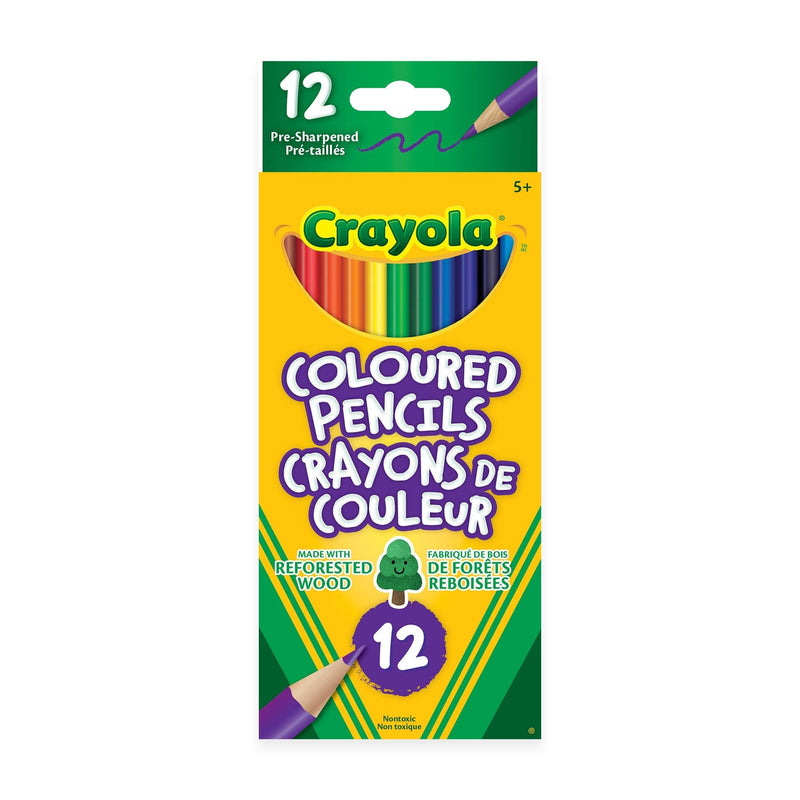 Coloured Pencils, 12 Pieces, Multicolour W2753