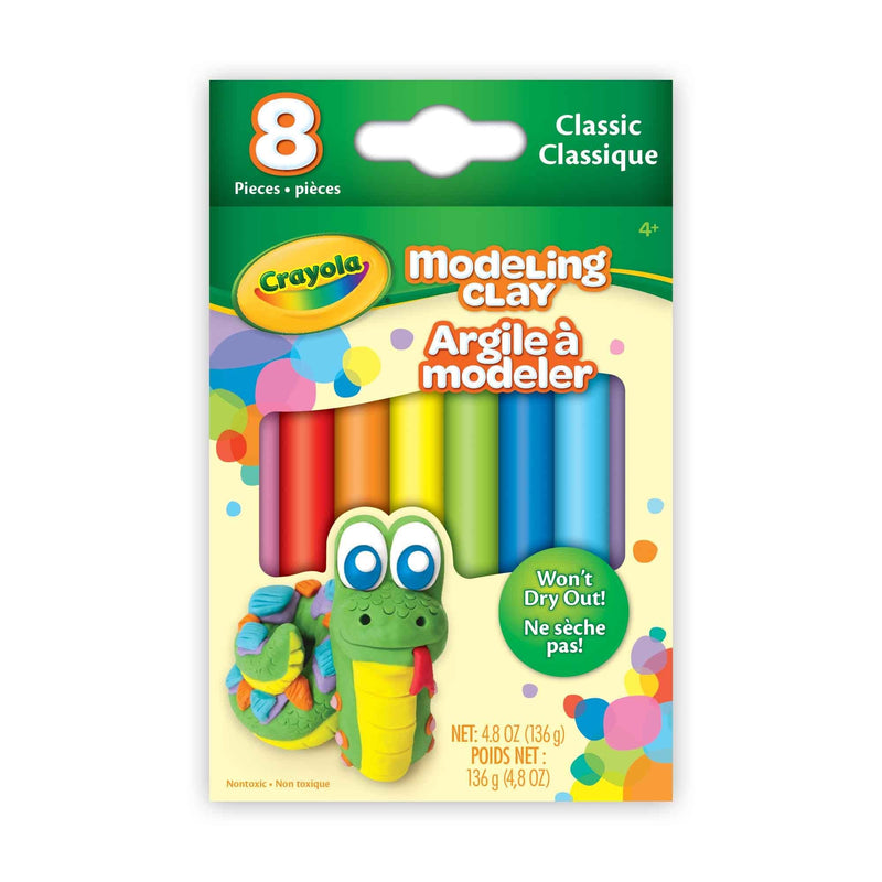 Modeling Clay, Multi-Coloured, 8-pk, Ages 4+, for Arts & Crafts/Birthday Favour Y0436
