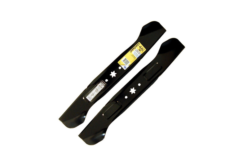 NX-15 Riding Mower 2-in-1 High-Lift Blade Set, Fits 2015 & After Models, Black, 46-in, 2-pk K8017