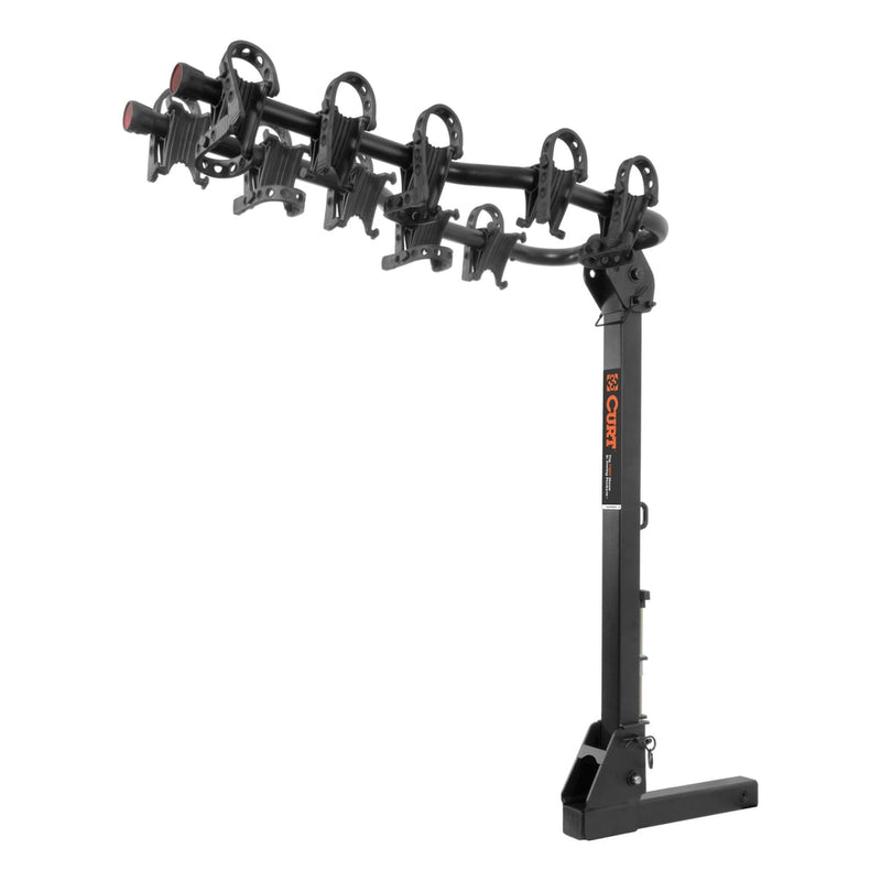 18065 Premium 5-Bike Two Arm Hitch Mount Bike Rack, Fits 2-in Receiver, Black C4785