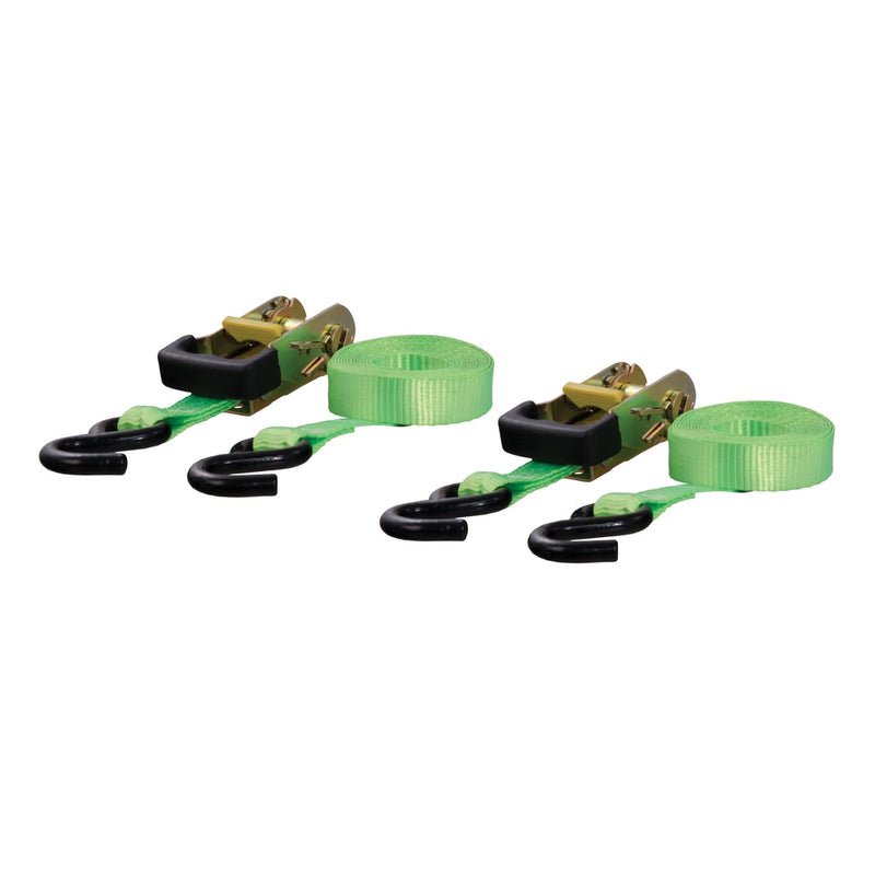 83028 16-ft Lime Green Cargo Straps with S-Hooks (1,100-lb, 2-pk) E6719