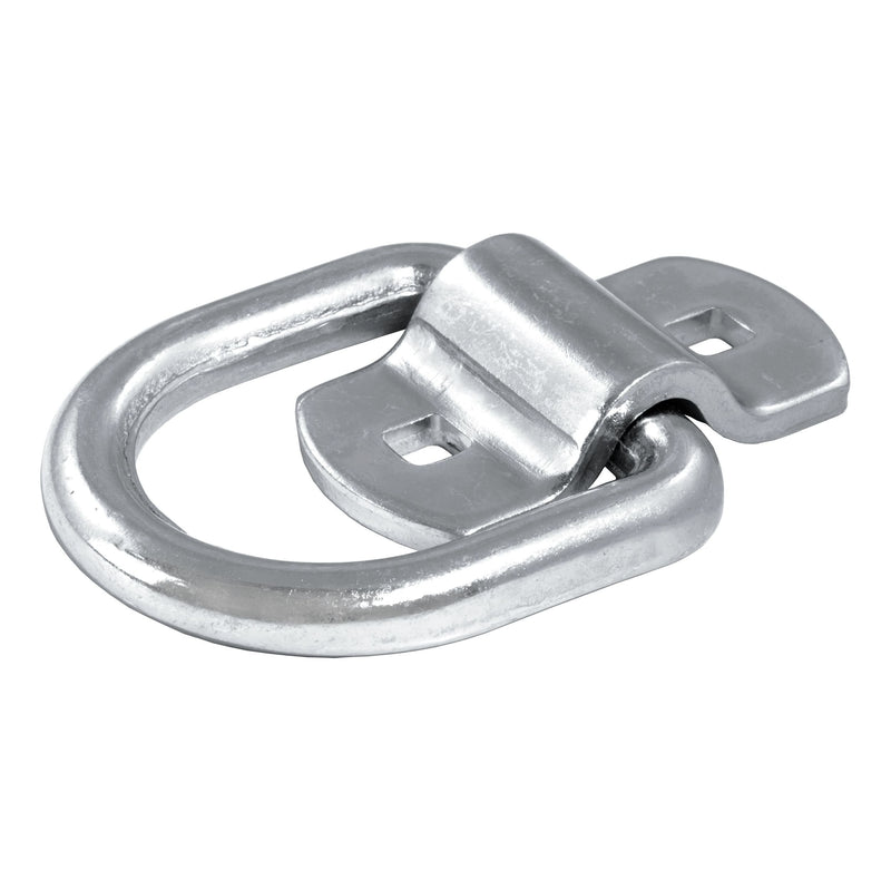 83742 3-in x 3-in Surface-Mounted Tie-Down D-Ring (3600-lb, Clear Zinc) I0088