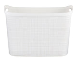 Extra Large Jute Weave Storage Basket, White